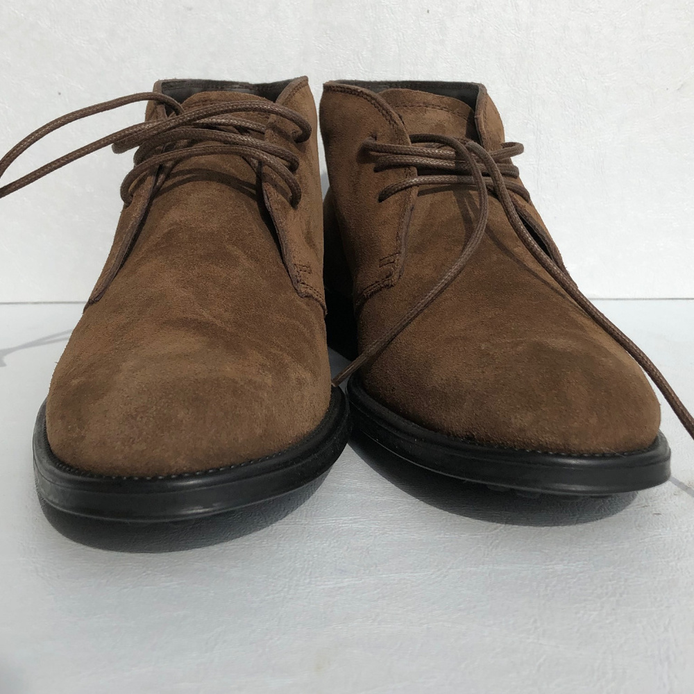 Tod's Mens Suede Polacco Gomma Chukka Boots Size 5